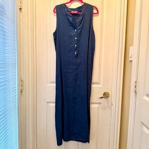 Navy Sleeveless Maxi Dress